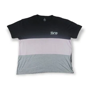 T-shirt Launder Tokyo Mountain With City grafica multicolore uomo taglia 4XLarge - Foto 1 di 8