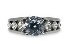 Peter Storm Platinum Round Princess Diamond Engagement Ring LSA70P Semi Mounting