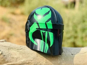 Star Wars Mandalorianer Helm tragbar 18 Gauge Stahl Erwachsenengröße Geschenk... - Bild 1 von 6