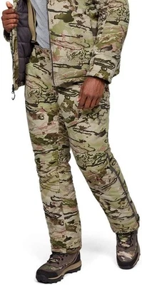 Mens Under Armour Storm Primaloft Barren Camo Timber Pants/Bibs Large - Image 1 of 4