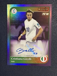 2025 Topps Merlin Women’s Euro Cristiana Girelli Italy Auto /50 - Picture 1 of 2