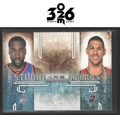 James Harden Pendergraph 2009-10 Panini Rookies & Stars Studio Combo Rookies - Image 1 of 2
