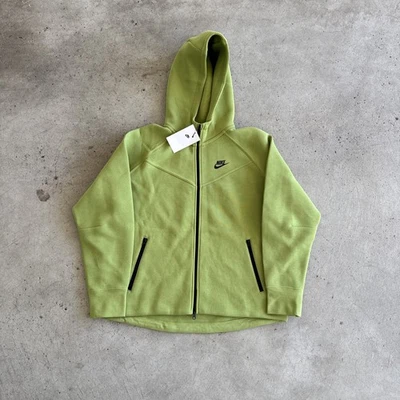 Sudadera con Capucha Nike Tech Fleece Cremallera Completa Niños Grandes Talla XL Verde FD2980-377 Totalmente Nueva Foto 1 de 4