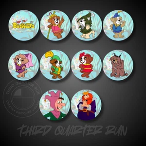 The Biskitts Button 10-Pack 80s Saturday Morning Cartoon Hanna Barbera Dogs - Picture 1 of 2