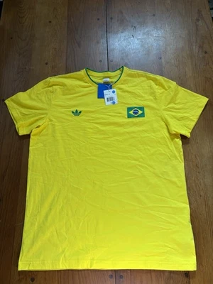 Retro 09 Adidas Brasil Fútbol Camiseta Mundial Fútbol Selección Nacional XL Foto 1 de 4