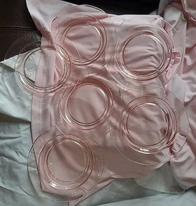 Piatti 6 pezzi pane/burro/insalata ottagonale rosa depressione 6,00” vedi foto. - Foto 1 di 9