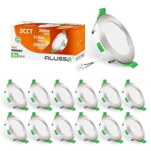 ALUSSO LED Einbauleuchte Deckeneinbauleuchte 4W Ultra Slim Dimmbar LED Downlig... - Bild 1 von 11