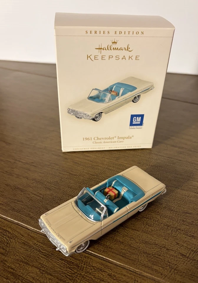 Nuevo adorno Chevrolet Impala 1961 Hallmark Keepsake 2006. Se envía rápidamente. Foto 1 de 4