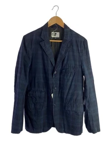 Engineered Garments Bedford Jacket Cotton Navy Check Size M #EG AHC - Picture 1 of 4