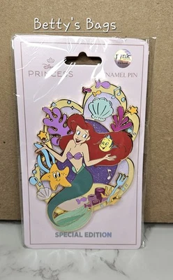 Disney PALMA La Sirenita Ariel Sirenita Melódica Jumbo 4" Prendedor LE 200 NUEVO Foto 1 de 2