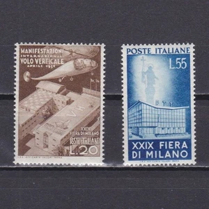ITALY 1951, Sc# 572-573, CV $97, Milan Trade Fair, MH - Picture 1 of 2