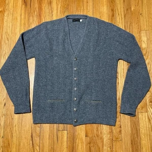 Vintage Puritan Sweater Mens Sz XXL Gray Cardigan Button Front Grandpa USA - Picture 1 of 6
