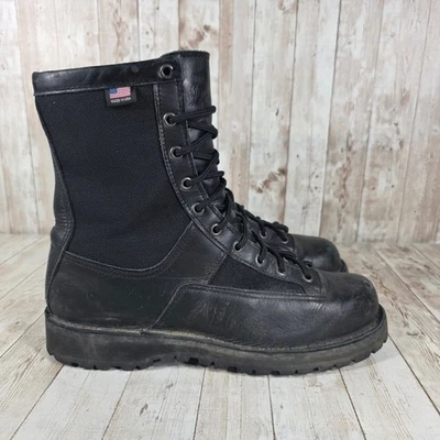 Danner Men's 9.5D Black Leather Acadia Gore-Tex Military Work Boots USA Made - Image 1 of 4