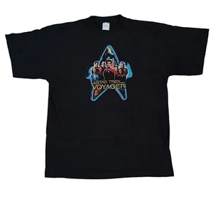 Vintage Star Trek Voyager Tshirt 2003 Size XL Stedman Tag Rare - Picture 1 of 7