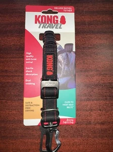 KONG TRAVEL Deluxe-Anti-Twist Swivel-Tether Seatbelt For Dogs & Cats, (#9852) - Picture 1 of 3