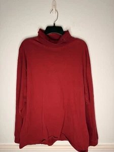 Nike White Tag Turtleneck Long Sleeve T Shirt Mens XL Vintage 90s Made In USA - Picture 1 of 4