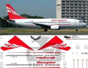 V1 Decals Boeing 737-300 Georgian Airways for 1/144 Minicraft Model Airplane Kit - Picture 1 of 8