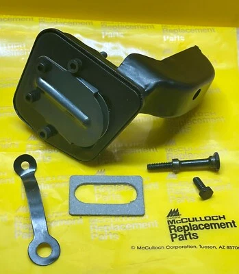 Nuevo de Lote Antiguo OEM McCulloch ProMac 850 Silenciador Completo Asy. Número de pieza 93011 (Bin 70) Foto 1 de 3