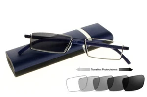Half Top randlose Übergangsbrille photochrome TR90 kurzsichtige Brille - 1 ~ -6 - Bild 1 von 16