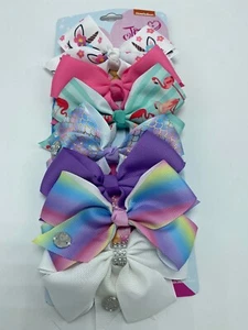"Paquete de 7 arcos JoJo Siwa de 4 1/2"" pulgadas con arco JoJo exclusivo nuevo" - Imagen 1 de 4