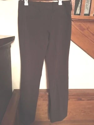 Pantalones de vestir para mujer Cambridge iz Byer California marrón poliéster rayón, talla 13 Foto 1 de 4