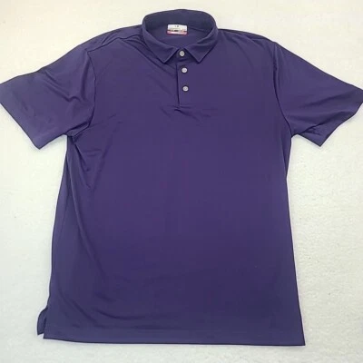 Grand Slam Shirt Mens Large Purple 360 Motion Flow Logo Active Polo Golf Comfort - Image 1 of 4