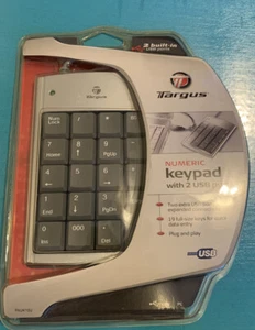 TARGUS Numberic Keypad w/2 USP ports, 19 full size keys for quick data entry - Picture 1 of 3