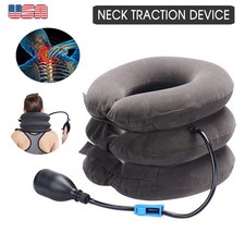 USA Neck Massager Brace Support Cervical Air Traction Therapy Device Pain Relief