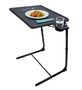 TV Tray Table Portable Foldable & Adjustable Laptop, Eating Plastic Tray Table - Picture 1 of 34