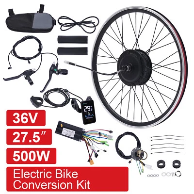 27.5 Inch Electric Bike Motor Front Wheel Ebike Front Wheel Drive Conversion Kit 36V 500W - Image 1 of 4