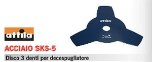 LAMA DISCO PROFESSIONALE DECESPUGLIATORE UNIVERSALE 3 DENTI ACCIAIO SKS - 5 - Picture 1 of 1