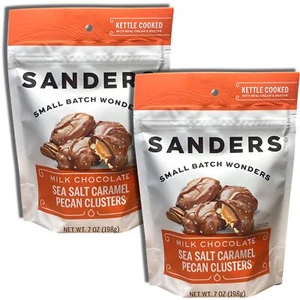 Small Batch Chocolate by Sanders | 7 Ounce Bag | Value Pack of 2 (Milk Chocola - Picture 1 of 7