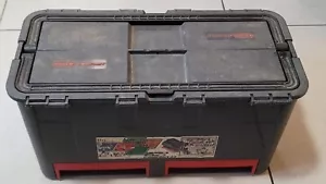 Vintage Red Grey Raaco Compact 27 Two Drawer Tool Box - Picture 1 of 23