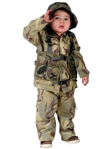 Las mejores ofertas en Traje completo militar disfraces para bebés y niños  | eBay