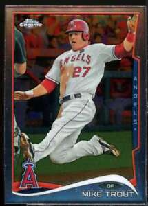 Mike Trout Card 2014 Topps Chrome #1 
