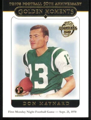 2005 Topps First Edition #328 Don Maynard GM - Image 1 of 2