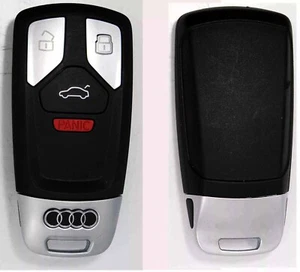 AUDI KEY KEYLESS GO PROXIMITY REMOTE FOB CUT KEY TRUNK IYZ-AK01 4W0.959.754 AA - Picture 1 of 4