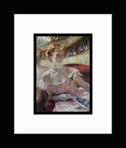 MARY CASSATT - Custom Framed 'Woman with a Pearl Necklace in a Loge' Art Print - Picture 1 of 1