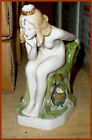 Porzellan Figur Porzellanfigur Sammelfigur Frau Eule Froschkönigin yi-78 