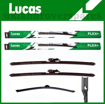 AUDI Q3 SUV WIPER BLADES 2011 to 2018 LUCAS FRONT24" & 20" + 16" QUALITY REAR - Image 1 of 4