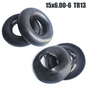 1/2 Pares 15X6.00-6 Tubo Interior para Cortacésped 15X6-6 Tubos con Vástago de Válvula TR-13 - Imagen 1 de 6