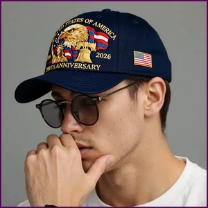 Gorra de 250 aniversario retro lavada patriótica sombrero de camionero sombreros para el sol al aire libre EE. UU. - Imagen 1 de 31