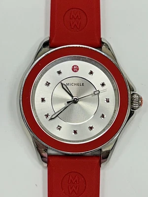 Reloj Michele Correa Gelatina Roja Rubíes MWW27A000017 Tono Plata Foto 1 de 4