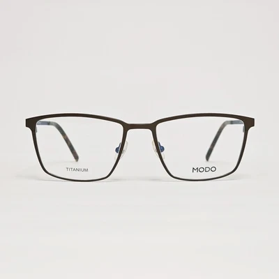 Мужские ультралегкие титановые прямоугольные очки MODO 4230 коричневые/синие | 52 мм - Изображение 1 из 4