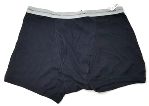 Vintage Men’s Fruit of the Loom Black Cotton Boxer Brief Underwear Size XL NOS - Picture 1 of 6