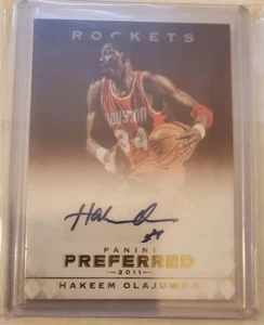 2011-12 Panini Preferred Autographs Hakeem Olajuwon 15/15 - Picture 1 of 3