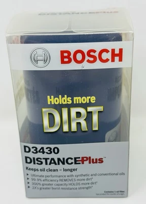 Filtro de aceite Bosch Distance Plus D3430 (filtro de aceite del motor) Foto 1 de 4