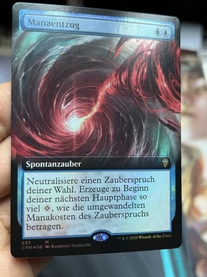 GERMAN Extended Foil • Mana Drain • NM / Unplayed • Mtg (1996) - Image 1 of 4