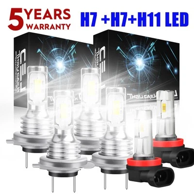 For Mercedes-Benz E350 E550 E63 AMG 2008-2012 CSP LED Headlight Fog Light Bulbs - Image 1 of 4