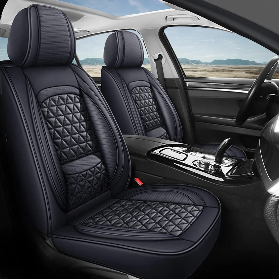 Full Set Faux Leather Waterproof Car Seat Covers Fit for Jeep Compass 2012-2025 Foto 1 de 4